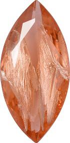 Navette Faceted Pointed Back (Doublets) Crystal Glass Stone, Pink 16 With Silver (70130-L-Ag-Tw), Czech Republic