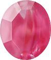 Oval Faceted Pointed Back (Doublets) Crystal Glass Stone, Pink 18 Pearl Colours (94000-00030-Tw), Czech Republic