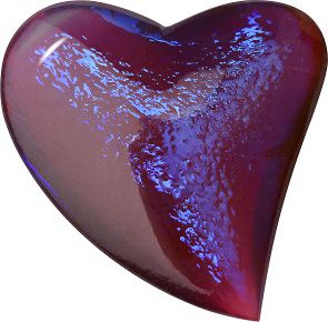 Heart Cabochons Pointed Back Crystal Glass Stone, Pink 18 Mexico Opals (Mex-34), Czech Republic