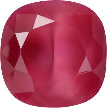 Rounded Square Faceted Pointed Back (Doublets) Crystal Glass Stone, Pink 19 Moonshine (00375), Czech Republic