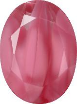 Oval Faceted Pointed Back (Doublets) Crystal Glass Stone, Pink 20 Pearl Colours (74020-00030-Tw), Czech Republic