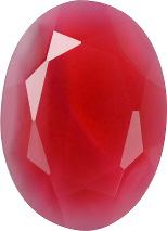Oval Faceted Pointed Back (Doublets) Crystal Glass Stone, Pink 23 Milky Colours (04030-70150-K-St), Czech Republic