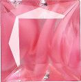 Square Faceted Pointed Back (Doublets) Crystal Glass Stone, Pink 24 Pearl Colours (74020-00030-Tw), Czech Republic