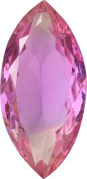 Navette Faceted Pointed Back (Doublets) Crystal Glass Stone, Pink 24 Multicolours (Bi-11405), Czech Republic