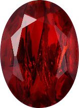 Oval Faceted Pointed Back (Doublets) Crystal Glass Stone, Red 1 With Silver (90080-Ag-Tw), Czech Republic