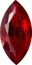 Navette Faceted Pointed Back (Doublets) Crystal Glass Stone, Red 1 With Silver (90080-Ag-Tw), Czech Republic