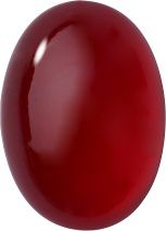 Oval Cabochons Flat Back Crystal Glass Stone, Red 2 Transparent (90080-St), Czech Republic