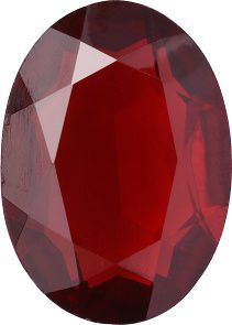 Oval Faceted Pointed Back (Doublets) Crystal Glass Stone, Red 6 Transparent (90150-K-St), Czech Republic