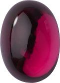 Oval Cabochons Flat Back Crystal Glass Stone, Red 9 Transparent With Aluminium (70300-L-St-Al), Czech Republic