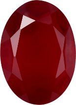 Oval Faceted Pointed Back (Doublets) Crystal Glass Stone, Red 10 Transparent (90080-St), Czech Republic
