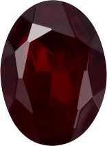 Oval Faceted Pointed Back (Doublets) Crystal Glass Stone, Red 11 Transparent With Chrome (90110-St-Chr), Czech Republic