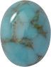 Oval Cabochons Flat Back Crystal Glass Stone, Turquoise 2 Matrix Colours (Turq-Matrix), Czech Republic