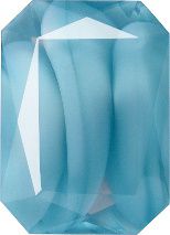 Octagon Faceted Pointed Back (Doublets) Crystal Glass Stone, Turquoise 3 Pearl Colours (64000-00030-Tw), Czech Republic