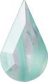 Pear Faceted Pointed Back (Doublets) Crystal Glass Stone, Turquoise 3 Pearl Colours (54020-00030-Tw), Czech Republic