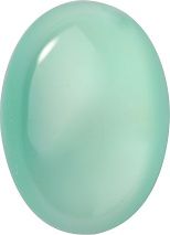 Oval Cabochons Flat Back Crystal Glass Stone, Turquoise 3 Moonshine (01192), Czech Republic