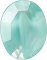 Oval Faceted Pointed Back (Doublets) Crystal Glass Stone, Turquoise 4 Pearl Colours (54010-00030-Tw), Czech Republic