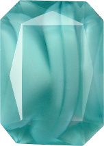 Octagon Faceted Pointed Back (Doublets) Crystal Glass Stone, Turquoise 5 Pearl Colours (64040-00030-Tw), Czech Republic