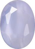 Oval Faceted Pointed Back (Doublets) Crystal Glass Stone, Violet 1 Pearl Colours (00505), Czech Republic