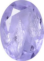 Oval Faceted Pointed Back (Doublets) Crystal Glass Stone, Violet 1 With Silver (20210-Ag-Tw), Czech Republic