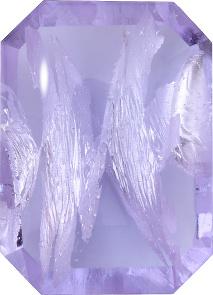 Octagon Cabochons Pointed Back Crystal Glass Stone, Violet 1 With Silver (20210-Ag-Tw), Czech Republic