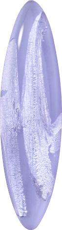 Navette Cabochons Flat Back Crystal Glass Stone, Violet 1 With Silver (20210-Ag-Tw), Czech Republic
