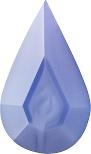 Pear Faceted Pointed Back (Doublets) Crystal Glass Stone, Violet 2 Pearl Colours (02409), Czech Republic