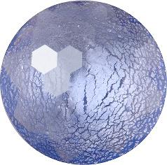 Round Faceted Pointed Back (Doublets) Crystal Glass Stone, Violet 3 With Silver (202190-K-Tm), Czech Republic