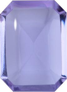 Octagon Cabochons Pointed Back Crystal Glass Stone, Violet 4 Transparent (20210), Czech Republic