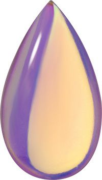 Pear Cabochons Flat Back Crystal Glass Stone, Violet 4 Transparent With Ab (20010-Abb), Czech Republic