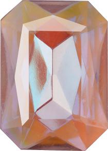 Octagon Faceted Pointed Back (Doublets) Crystal Glass Stone, Violet 5 Transparent With Ab (20000-Abb), Czech Republic