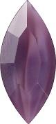 Navette Faceted Pointed Back (Doublets) Crystal Glass Stone, Violet 5 Moonshine (00444), Czech Republic