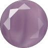 Round Faceted Pointed Back (Doublets) Crystal Glass Stone, Violet 5 Moonshine (00375), Czech Republic