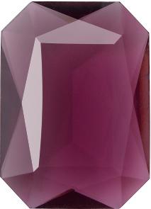 Octagon Faceted Pointed Back (Doublets) Crystal Glass Stone, Violet 6 Transparent (20040), Czech Republic