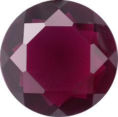 Round Faceted Pointed Back (Doublets) Crystal Glass Stone, Violet 6 Transparent (70300-L), Czech Republic