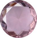 Round Faceted Pointed Back (Doublets) Crystal Glass Stone, Violet 7 Transparent (20010-St), Czech Republic