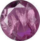 Round Faceted Pointed Back (Doublets) Crystal Glass Stone, Violet 7 With Silver (20040-Ag-Tw), Czech Republic