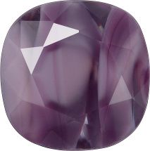 Rounded Square Faceted Pointed Back (Doublets) Crystal Glass Stone, Violet 7 Pearl Colours (24050-00030-Tw), Czech Republic