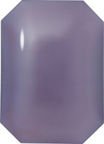 Octagon Cabochons Pointed Back Crystal Glass Stone, Violet 7 Pearl Colours (02402), Czech Republic