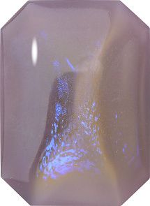 Octagon Cabochons Pointed Back Crystal Glass Stone, Violet 8 Mexico Opals (16216), Czech Republic