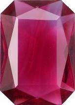 Octagon Faceted Pointed Back (Doublets) Crystal Glass Stone, Violet 9 Transparent (70300-L-St), Czech Republic