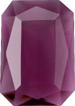 Octagon Faceted Pointed Back (Doublets) Crystal Glass Stone, Violet 9 Transparent (20060-St), Czech Republic