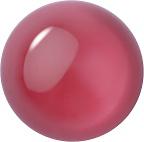 Round Cabochons Flat Back Crystal Glass Stone, Violet 9 Moonshine (00375), Czech Republic