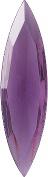 Navette Faceted Pointed Back (Doublets) Crystal Glass Stone, Violet 9 Transparent (20800-St), Czech Republic