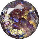 Round Faceted Pointed Back (Doublets) Crystal Glass Stone, Violet 9 Specials (06043), Czech Republic