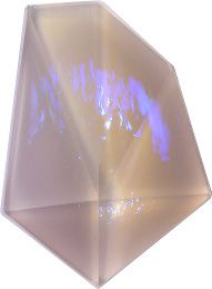 Special Faceted Flat Back Crystal Glass Stone, Violet 20 Mexico Opals (16215), Czech Republic