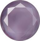 Round Faceted Pointed Back (Doublets) Crystal Glass Stone, Violet 10 Moonshine (00399), Czech Republic