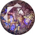 Round Faceted Pointed Back (Doublets) Crystal Glass Stone, Violet 11 Specials (06043), Czech Republic