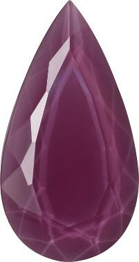 Pear Faceted Pointed Back (Doublets) Crystal Glass Stone, Violet 11 Colours 69 (69207), Czech Republic