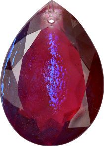 Pear Sew-On Crystal Glass Stone, Violet 12 Mexico Opals (Mex-34), Czech Republic