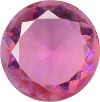 Round Faceted Pointed Back (Doublets) Crystal Glass Stone, Violet 12 Mexico Opals (Mex-32), Czech Republic